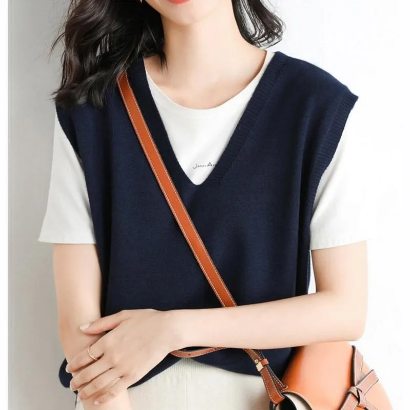 Women's Ultra-Soft V-Neck Knit Vest