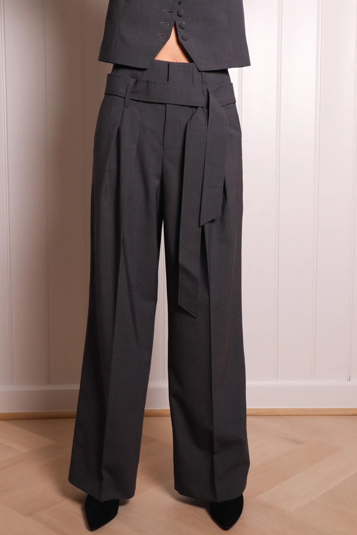 WOODY tailored trousers - grey