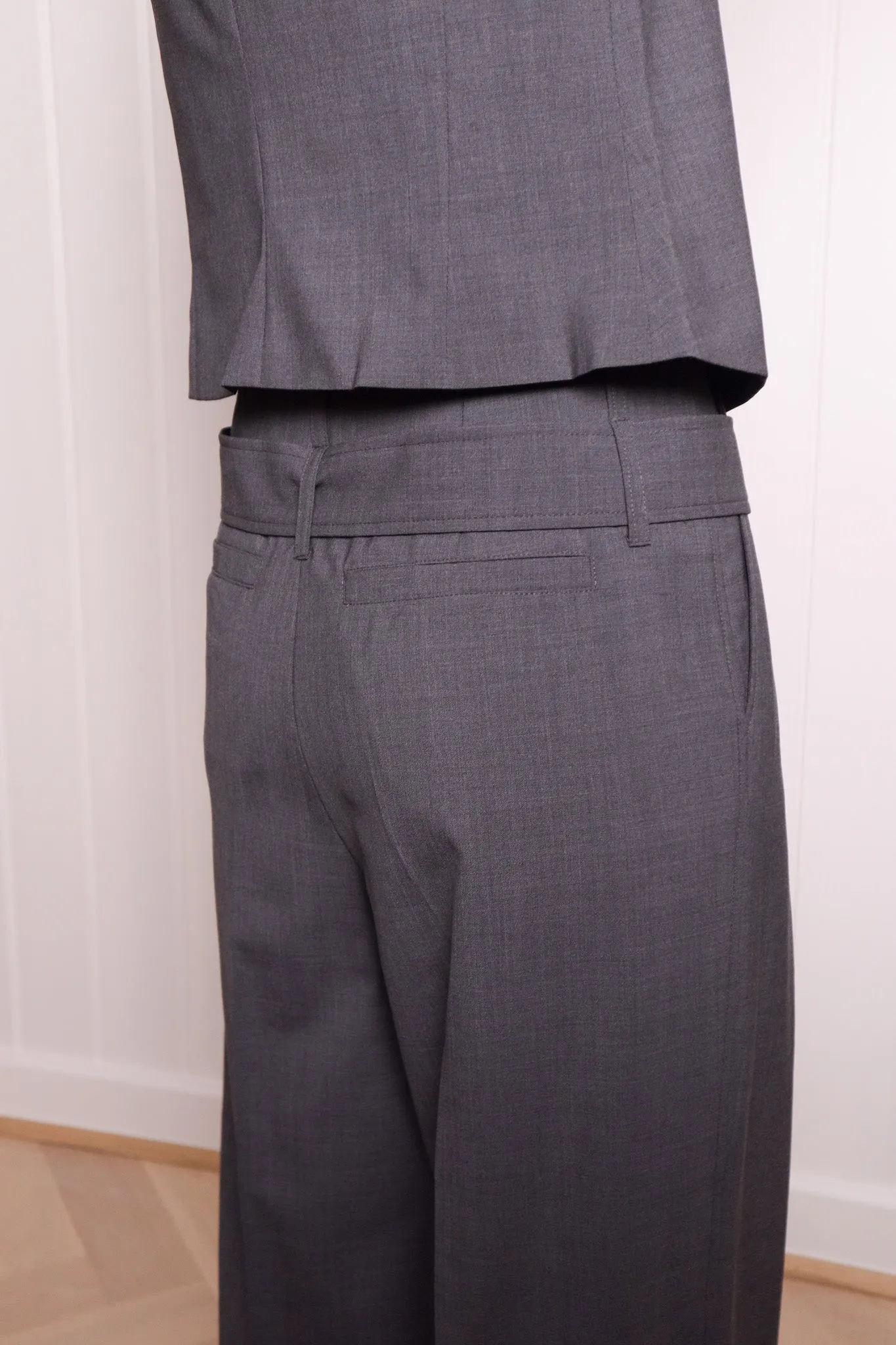 WOODY tailored trousers - grey