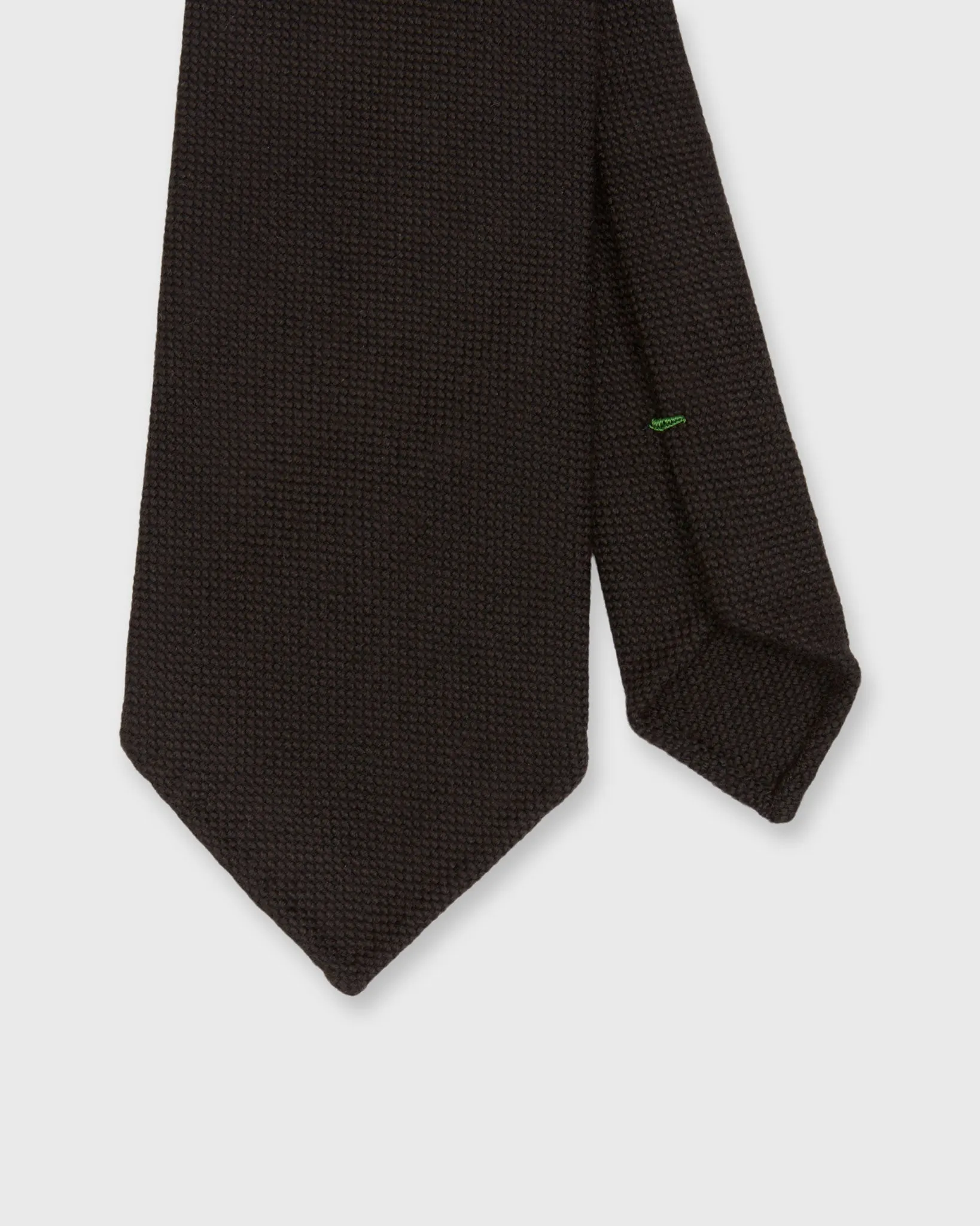 Wool Twill Tie in Brown